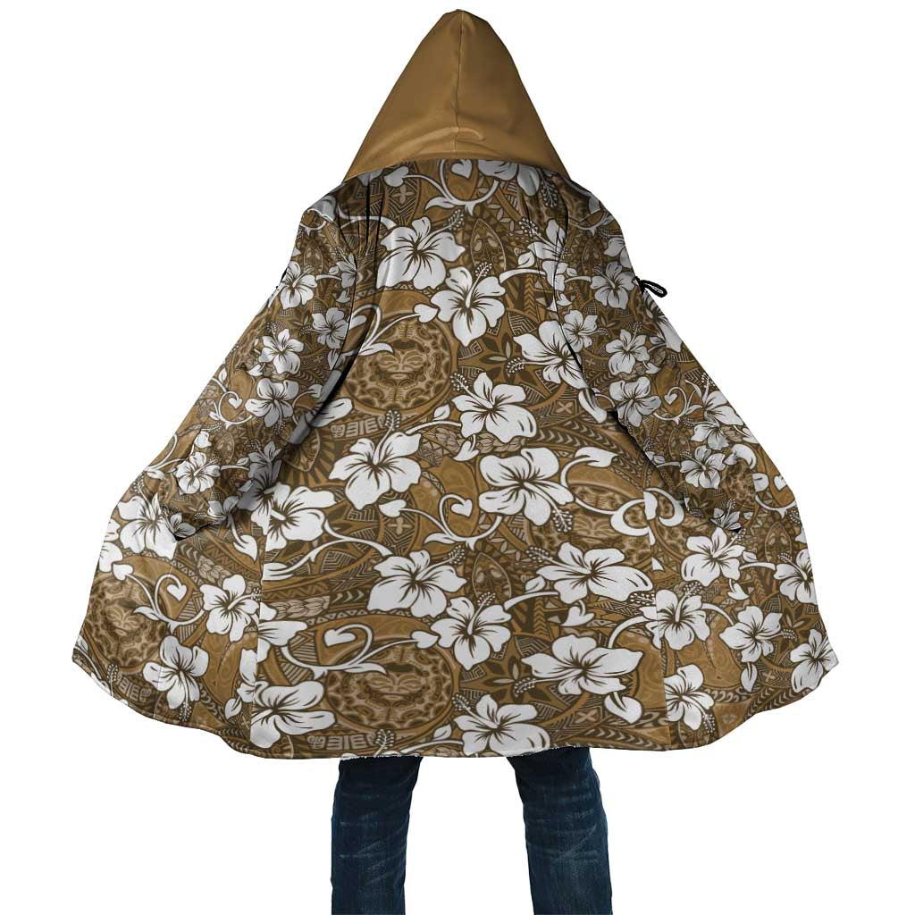 Kuvui Bula Fiji Cloak Fijian Tapa Seamless Hibiscus - Polynesian Pride