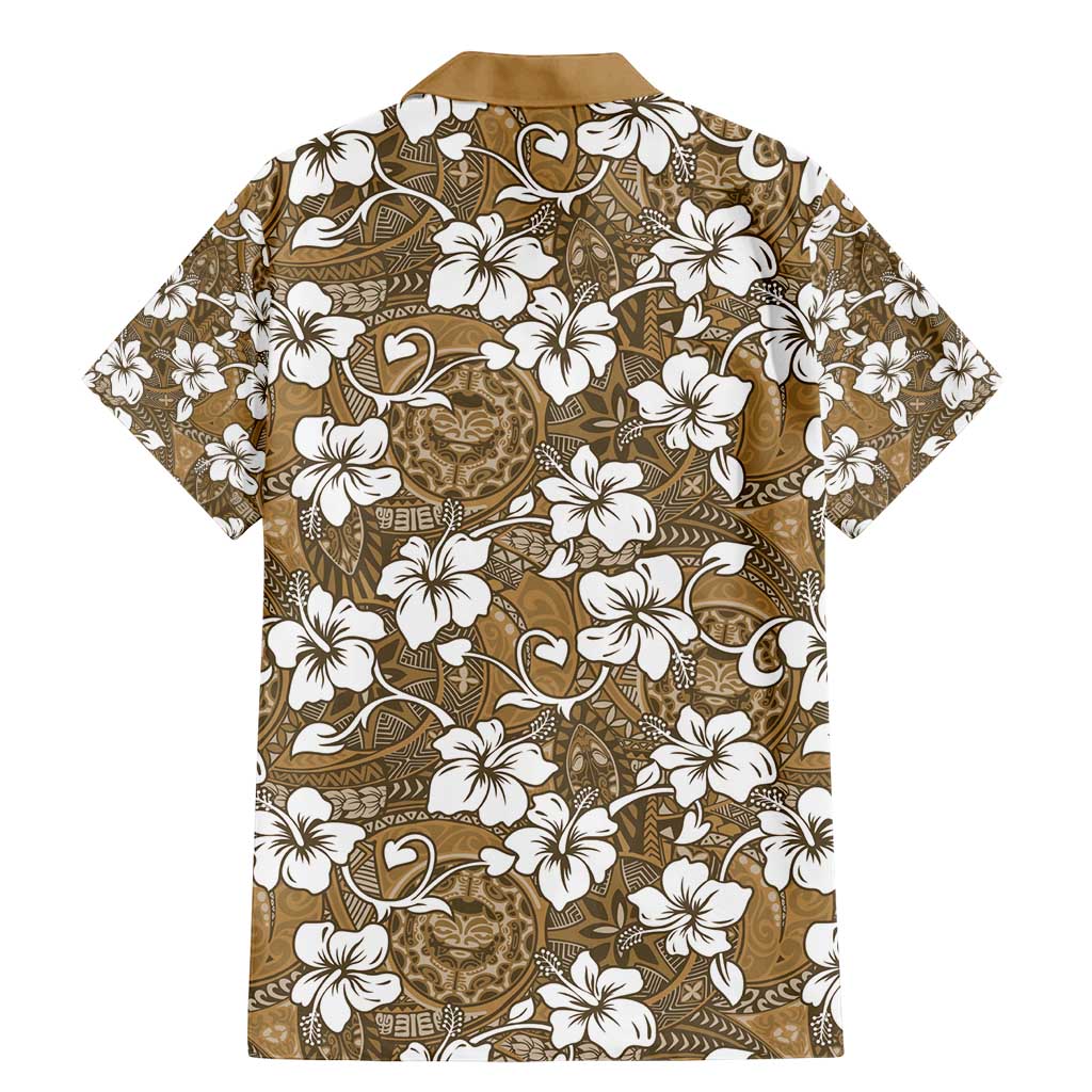 Kuvui Bula Fiji Family Matching Mermaid Dress and Hawaiian Shirt Fijian Tapa Seamless Hibiscus - Polynesian Pride