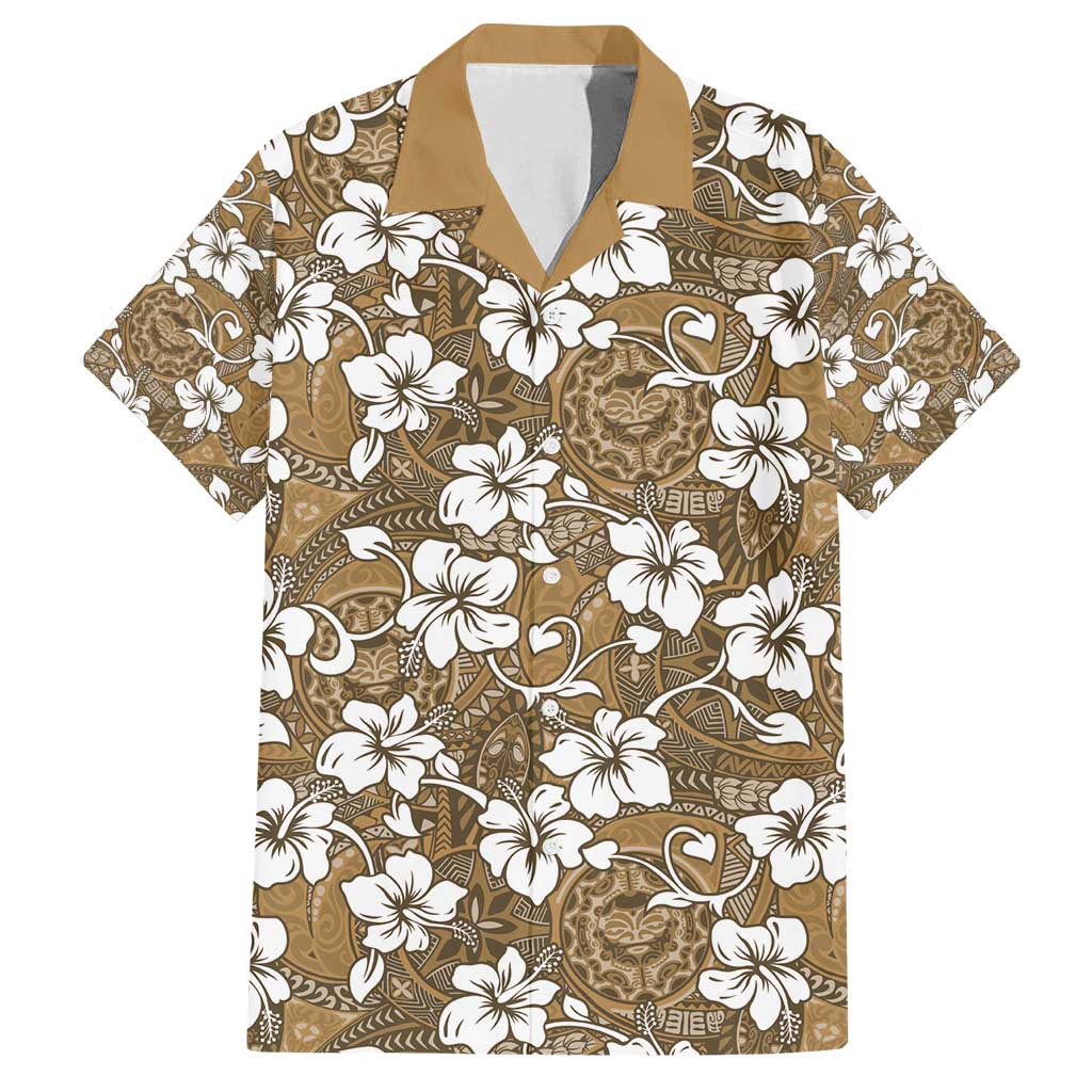 Kuvui Bula Fiji Family Matching Puletasi and Hawaiian Shirt Fijian Tapa Seamless Hibiscus - Polynesian Pride