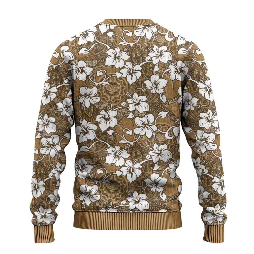 Kuvui Bula Fiji Ugly Christmas Sweater Fijian Tapa Seamless Hibiscus - Polynesian Pride