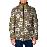 Kuvui Bula Fiji Padded Jacket Fijian Tapa Seamless Hibiscus - Polynesian Pride