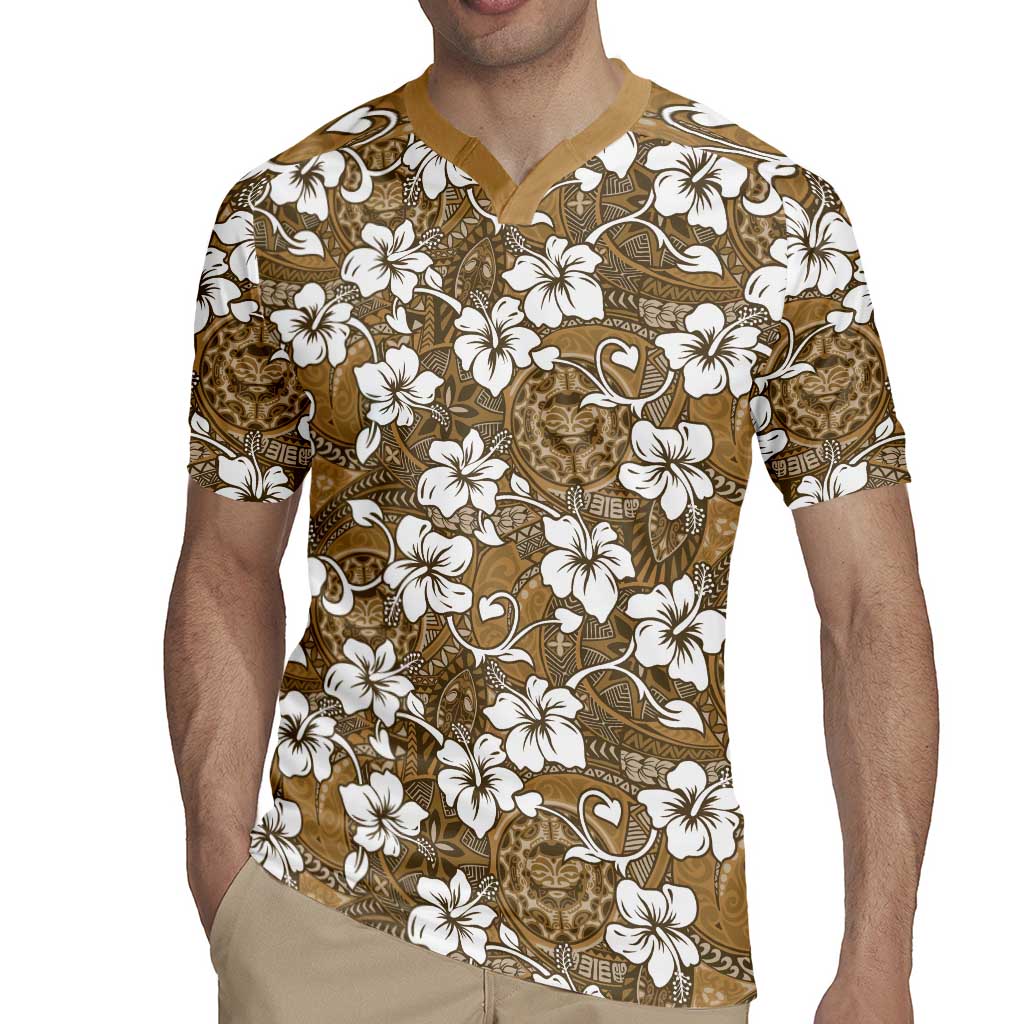 Kuvui Bula Fiji Rugby Jersey Fijian Tapa Seamless Hibiscus - Polynesian Pride