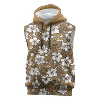 Kuvui Bula Fiji Sleeveless Hoodie Fijian Tapa Seamless Hibiscus - Polynesian Pride