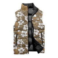 Kuvui Bula Fiji Sleeveless Puffer Jacket Fijian Tapa Seamless Hibiscus - Polynesian Pride