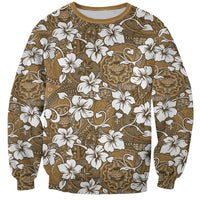 Kuvui Bula Fiji Sweatshirt Fijian Tapa Seamless Hibiscus - Polynesian Pride