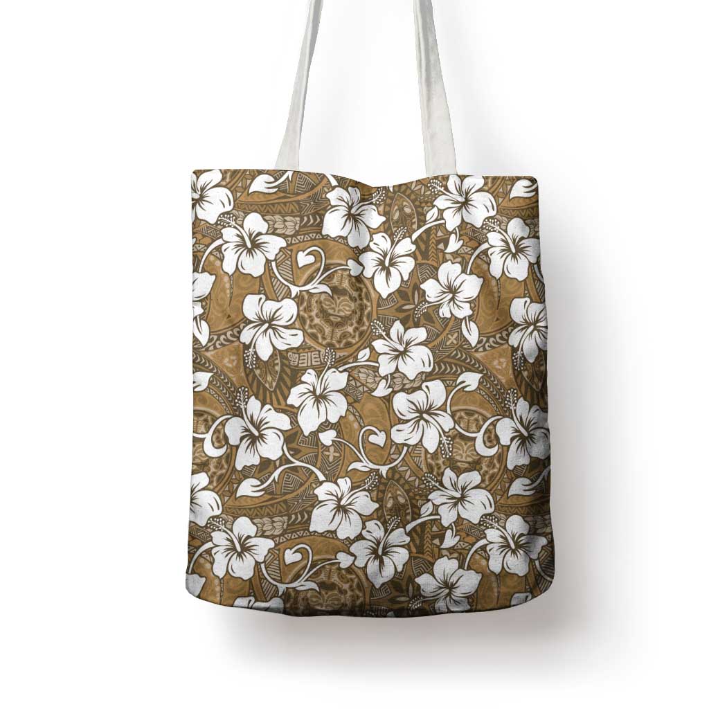 Kuvui Bula Fiji Tote Bag Fijian Tapa Seamless Hibiscus - Polynesian Pride