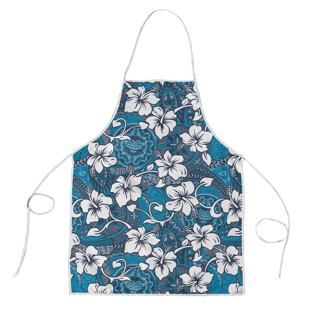 Karakarawa Bula Fiji Apron Fijian Tapa Seamless Hibiscus - Polynesian Pride