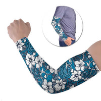 Karakarawa Bula Fiji Arm Sleeves Fijian Tapa Seamless Hibiscus - Polynesian Pride