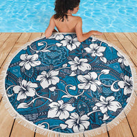 Karakarawa Bula Fiji Beach Blanket Fijian Tapa Seamless Hibiscus - Polynesian Pride