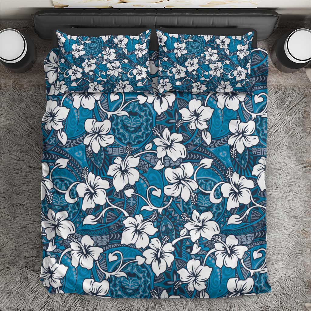 Karakarawa Bula Fiji Bedding Set Fijian Tapa Seamless Hibiscus - Polynesian Pride