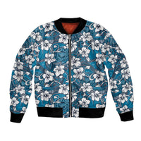 Karakarawa Bula Fiji Bomber Jacket Fijian Tapa Seamless Hibiscus - Polynesian Pride