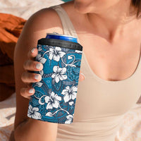 Karakarawa Bula Fiji 4 in 1 Can Cooler Tumbler Fijian Tapa Seamless Hibiscus - Polynesian Pride