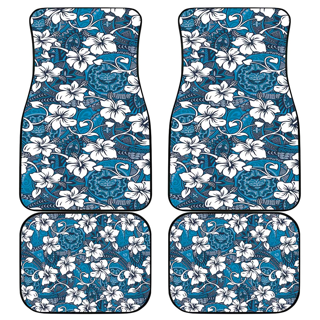 Karakarawa Bula Fiji Car Mats Fijian Tapa Seamless Hibiscus - Polynesian Pride