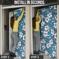 Karakarawa Bula Fiji Door Cover Fijian Tapa Seamless Hibiscus - Polynesian Pride