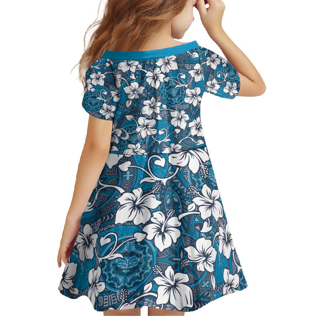 Karakarawa Bula Fiji Family Matching Summer Maxi Dress and Hawaiian Shirt Fijian Tapa Seamless Hibiscus - Polynesian Pride