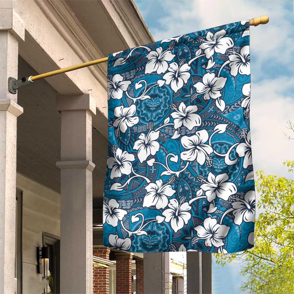 Karakarawa Bula Fiji Garden Flag Fijian Tapa Seamless Hibiscus - Polynesian Pride