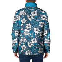 Karakarawa Bula Fiji Padded Jacket Fijian Tapa Seamless Hibiscus - Polynesian Pride