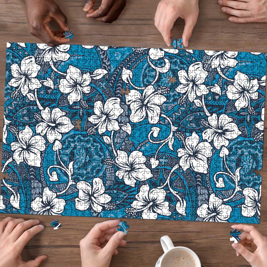 Karakarawa Bula Fiji Puzzle Fijian Tapa Seamless Hibiscus - Polynesian Pride