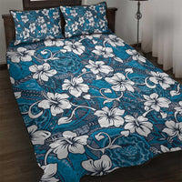 Karakarawa Bula Fiji Quilt Bed Set Fijian Tapa Seamless Hibiscus - Polynesian Pride
