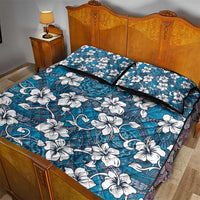 Karakarawa Bula Fiji Quilt Bed Set Fijian Tapa Seamless Hibiscus - Polynesian Pride