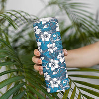Karakarawa Bula Fiji Skinny Tumbler Fijian Tapa Seamless Hibiscus - Polynesian Pride
