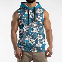 Karakarawa Bula Fiji Sleeveless Hoodie Fijian Tapa Seamless Hibiscus - Polynesian Pride