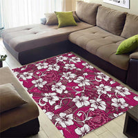 Piqi Bula Fiji Area Rug Fijian Tapa Seamless Hibiscus - Polynesian Pride