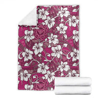 Piqi Bula Fiji Blanket Fijian Tapa Seamless Hibiscus - Polynesian Pride