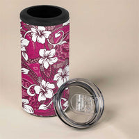Piqi Bula Fiji 4 in 1 Can Cooler Tumbler Fijian Tapa Seamless Hibiscus - Polynesian Pride