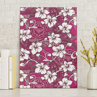 Piqi Bula Fiji Canvas Wall Art Fijian Tapa Seamless Hibiscus - Polynesian Pride