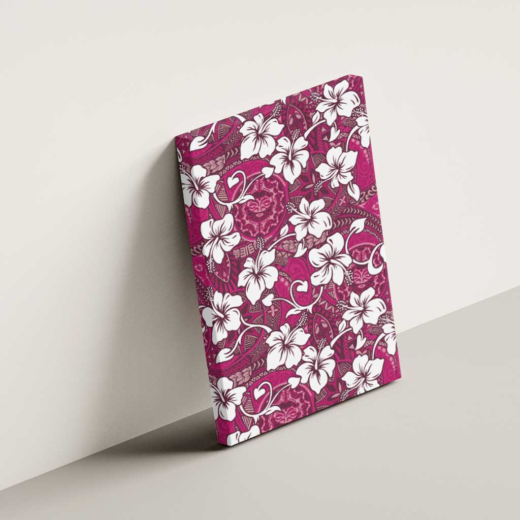 Piqi Bula Fiji Canvas Wall Art Fijian Tapa Seamless Hibiscus - Polynesian Pride