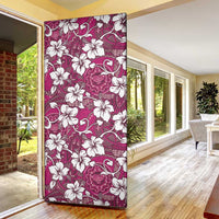 Piqi Bula Fiji Door Cover Fijian Tapa Seamless Hibiscus - Polynesian Pride