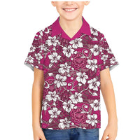 Piqi Bula Fiji Family Matching Mermaid Dress and Hawaiian Shirt Fijian Tapa Seamless Hibiscus - Polynesian Pride