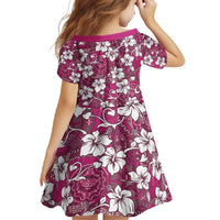 Piqi Bula Fiji Family Matching Short Sleeve Bodycon Dress and Hawaiian Shirt Fijian Tapa Seamless Hibiscus - Polynesian Pride