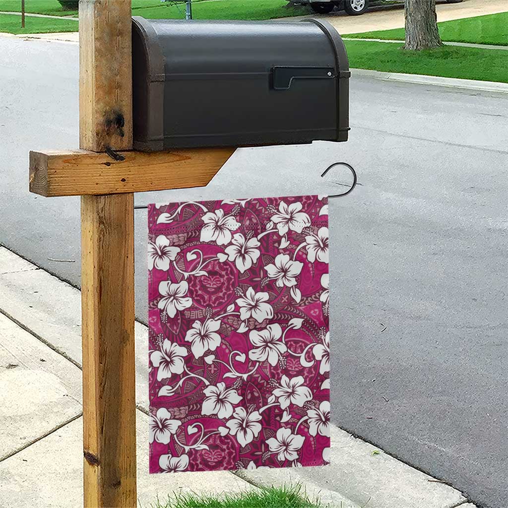 Piqi Bula Fiji Garden Flag Fijian Tapa Seamless Hibiscus - Polynesian Pride