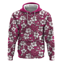 Piqi Bula Fiji Hoodie Fijian Tapa Seamless Hibiscus - Polynesian Pride