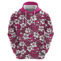 Piqi Bula Fiji Hoodie Fijian Tapa Seamless Hibiscus - Polynesian Pride