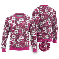 Piqi Bula Fiji Ugly Christmas Sweater Fijian Tapa Seamless Hibiscus - Polynesian Pride