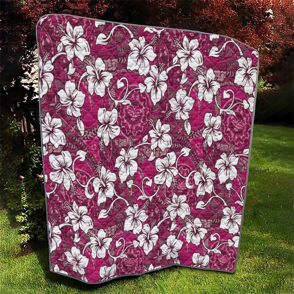 Piqi Bula Fiji Quilt Fijian Tapa Seamless Hibiscus - Polynesian Pride