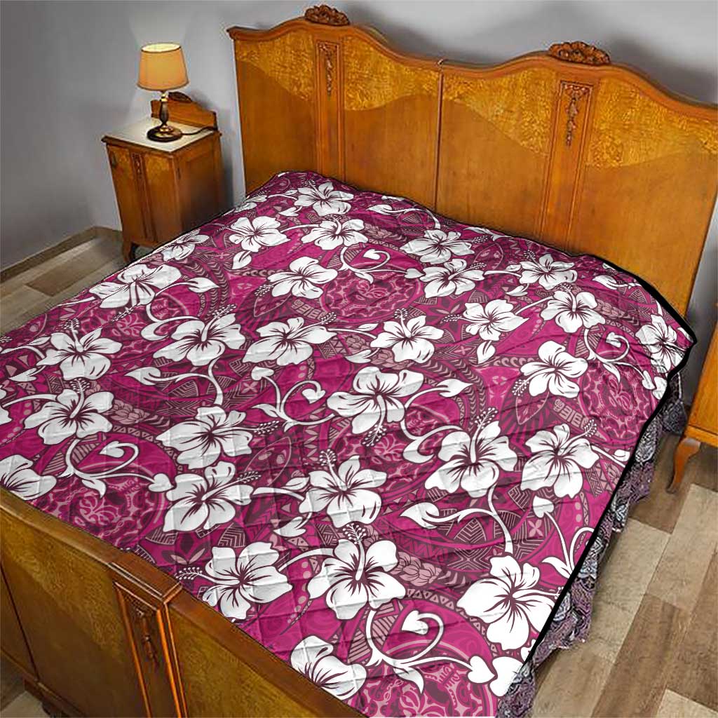 Piqi Bula Fiji Quilt Fijian Tapa Seamless Hibiscus - Polynesian Pride