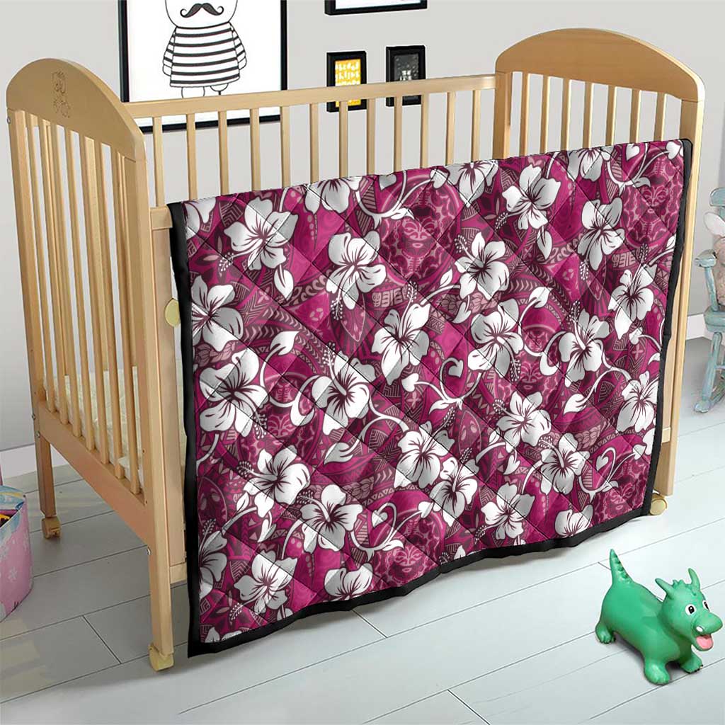 Piqi Bula Fiji Quilt Fijian Tapa Seamless Hibiscus - Polynesian Pride