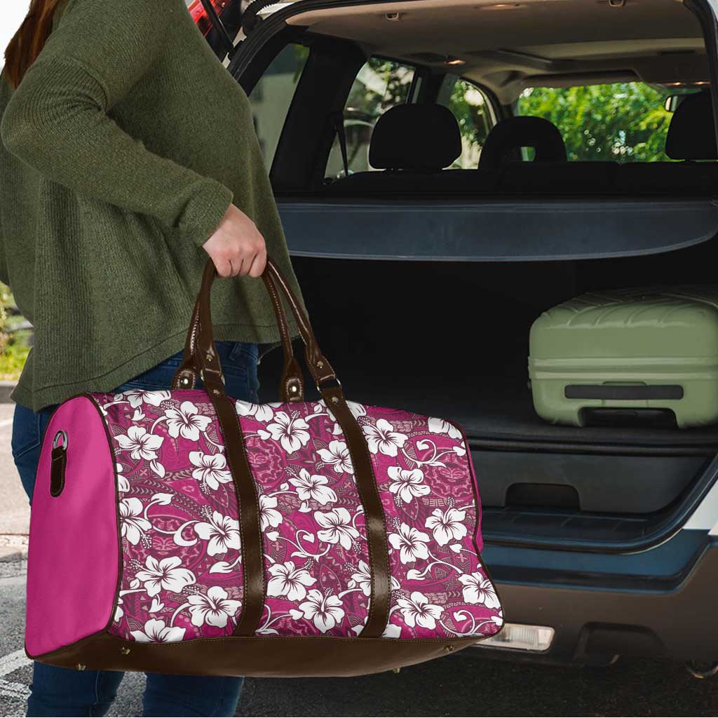 Piqi Bula Fiji Travel Bag Fijian Tapa Seamless Hibiscus - Polynesian Pride