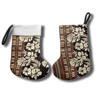 Bula Fiji Masi Christmas Stocking Tapa Tropical Hibiscus Half Stylized - Polynesian Pride