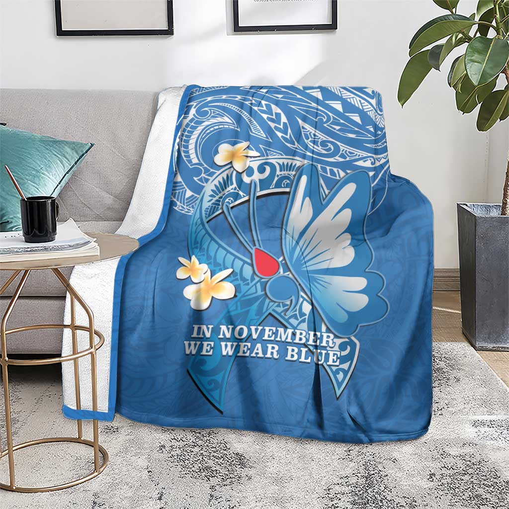 Polynesia Diabetes Awareness Month Blanket In November We Wear Blue