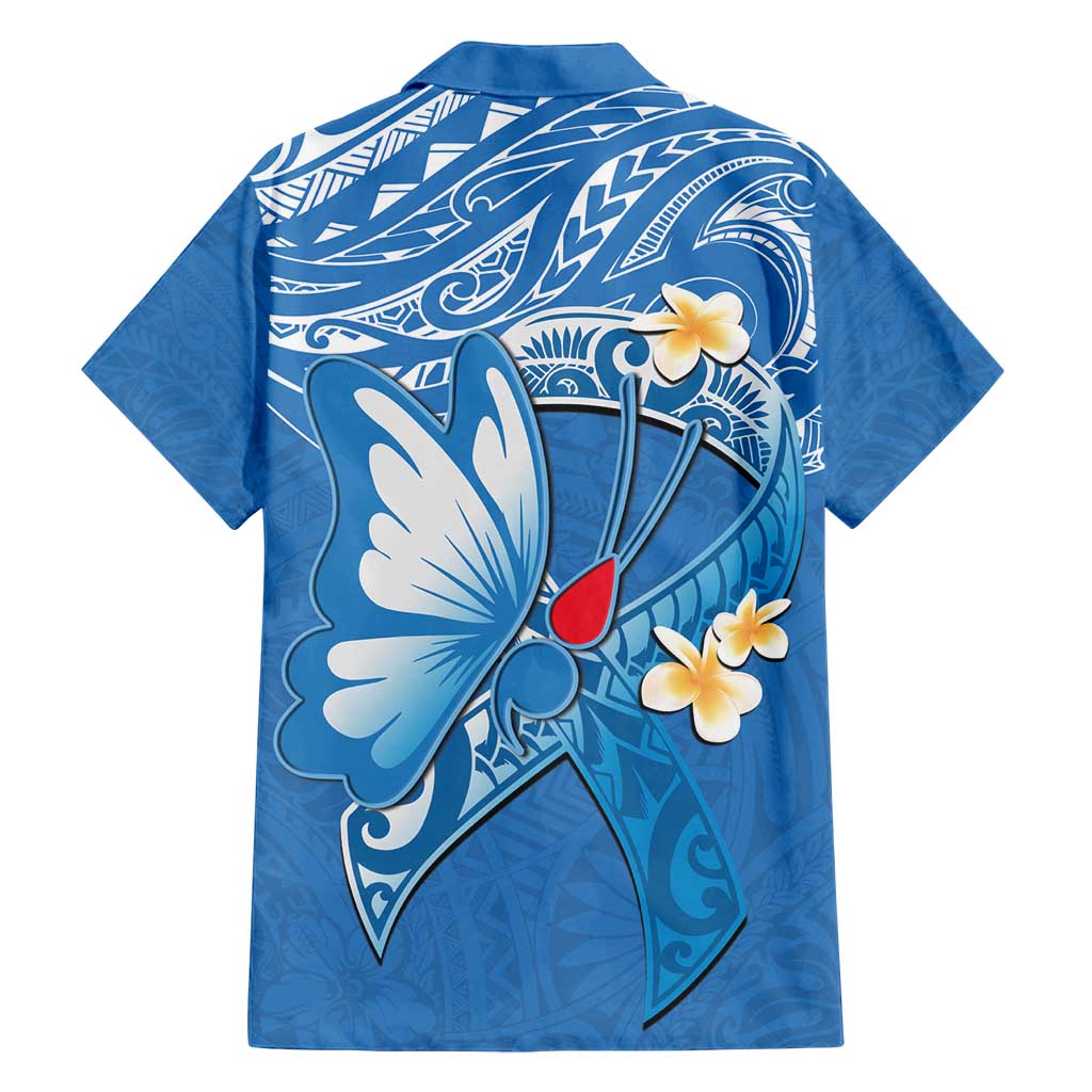 Polynesia Diabetes Awareness Month Family Matching Puletasi and Hawaiian Shirt In November We Wear Blue