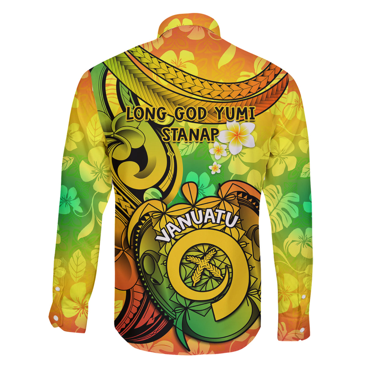 Halo Vanuatu Family Matching Off Shoulder Maxi Dress and Hawaiian Shirt Sand Drawing Turtle Polynesian Tropical Flowers LT14 - Polynesian Pride