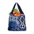 New Zealand Grocery Bag Aotearoa Kowhaiwhai Mix Taniko Art - Blue