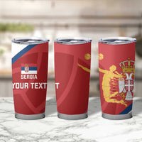 Custom Serbia Volleyball Tumbler Cup 2025 Go Champions