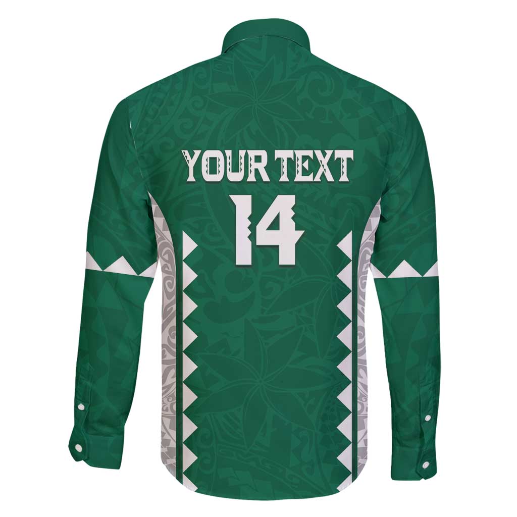 Custom Hawaii Volleyball Family Matching Long Sleeve Bodycon Dress and Hawaiian Shirt Hawaiian Kakau Pattern