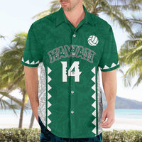 Custom Hawaii Volleyball Hawaiian Shirt Hawaiian Kakau Pattern
